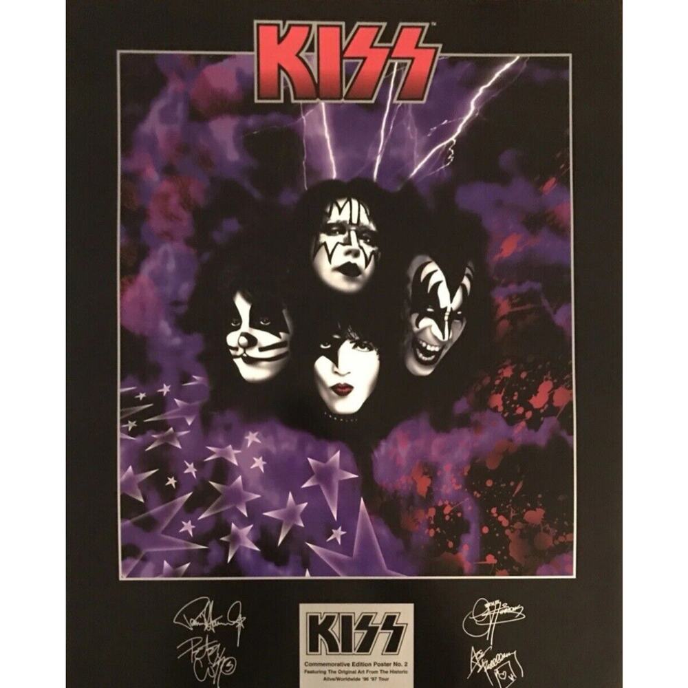 KISS Commemorative Edition Poster No. 2 Alive Worldwide '96/'97 Tour 1997 16x20